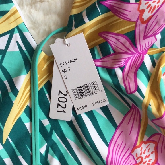 🆕Trina Turk Terra Nostra Plunging Neckline Swimsuit - Picture 6 of 8